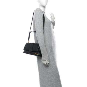 JACQUEMUS Padded Lambskin Le Bambimou Black