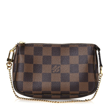 LOUIS VUITTON Damier Ebene Mini Pochette Accessories