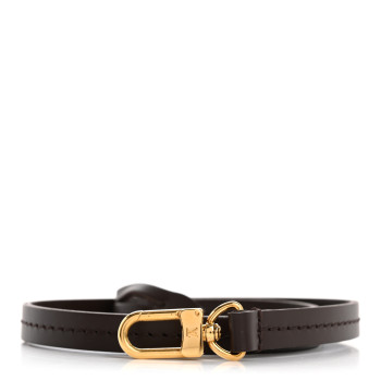 LOUIS VUITTON Calfskin Pochette Accessories Strap Brown
