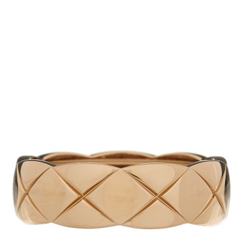 CHANEL 18K Beige Gold Small Coco Crush Ring 59 8.75