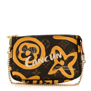 LOUIS VUITTON Monogram Tahitienne Cancun Mini Pochette Accessories