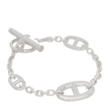 HERMES Sterling Silver Farandole Bracelet ST