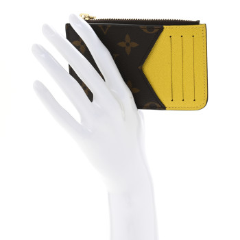 LOUIS VUITTON Monogram Zipped Romy Card Holder Yellow