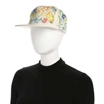 LOUIS VUITTON Cotton Monogram Watercolor Cap 60 White Multicolor