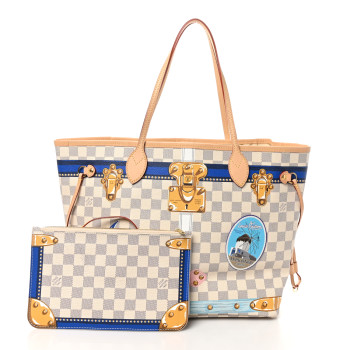 LOUIS VUITTON Damier Azur Summer Trunks Mykonos Neo Neverfull MM