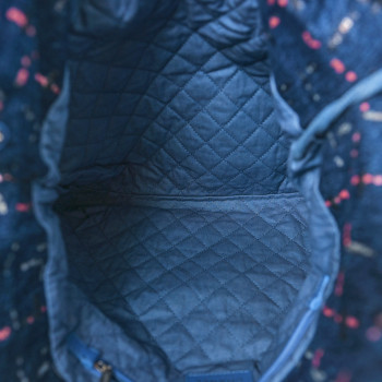 CHANEL Denim Sequin Chanel 22 Blue 1512148 | FASHIONPHILE