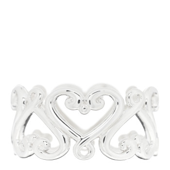 TIFFANY Sterling Silver Paloma Picasso Venezia Goldoni Band Ring 52 6