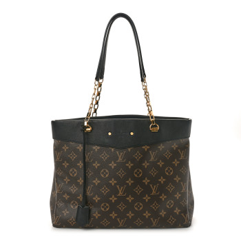 LOUIS VUITTON Monogram Pallas Shopper Black LOUIS VUITTON Monogram Pallas Shopper Black