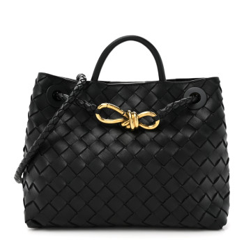BOTTEGA VENETA Nappa Intrecciato Small Andiamo Shoulder Bag Black BOTTEGA VENETA Nappa Intrecciato Small Andiamo Shoulder Bag Black