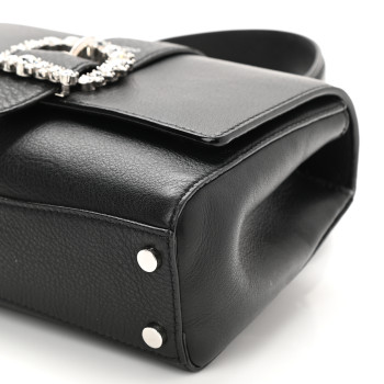 【JIMMY CHOO】Cheri Top Handle/M-Osgl-Black ★関税送料込み Jimmy Choo Black Medium Cheri Crystals Top Handle Bag Jimmy