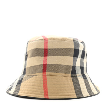 【BURBERRY】Check Cotton Canvas Bucket Hat/関税+全国送料込み Burberry Reversible Check Cotton Bucket Hat | Saks Fifth Avenue