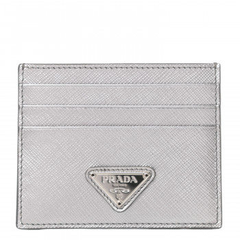 ★PRADA★ Silver Triangle Logo Card Holder Black 2MO513QMEF0 s-l400.jpg