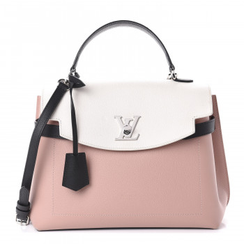LOUIS VUITTON Soft Calfskin Lockme Ever Rose Ballet White Maito Black LOUIS VUITTON Soft Calfskin Lockme Ever Rose Ballet White Maito Black