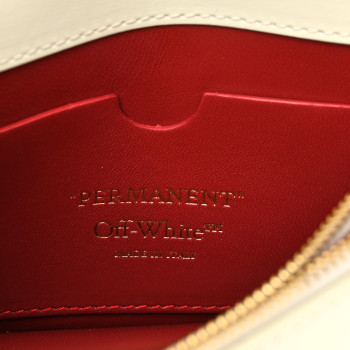 OFF-WHITE JITNEY 0.5 CASH INSIDEグラフィティロゴクロスボディ OFF-WHITE OFF WHITE Calfskin Jitney 0.5 Cash Inside