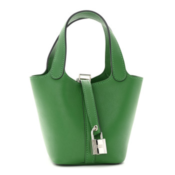 HERMES Swift Micro Picotin Lock Vert Bengale
