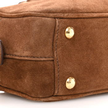 関税込 MiuMiu | Arcadie padded suede top-handle bag Cocoa Brown Arcadie Padded Suede Top-handle Bag | Miu Miu