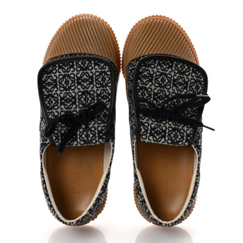 LOEWE Jacquard Anagram Calfskin Flap Sneakers 41 Navy LOEWE Jacquard Anagram Calfskin Flap Sneakers 41 Navy