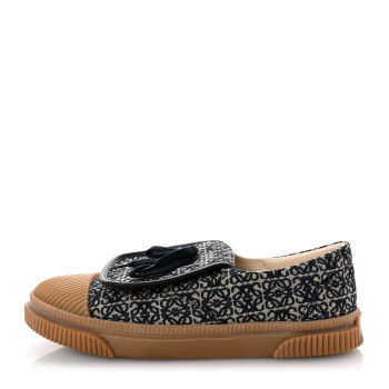 LOEWE Jacquard Anagram Calfskin Flap Sneakers 41 Navy LOEWE Jacquard Anagram Calfskin Flap Sneakers 41 Navy
