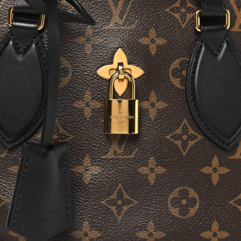 404◎LOUIS VITTON LOUIS VUITTON Monogram Flower Zipped Tote PM Black 1657404