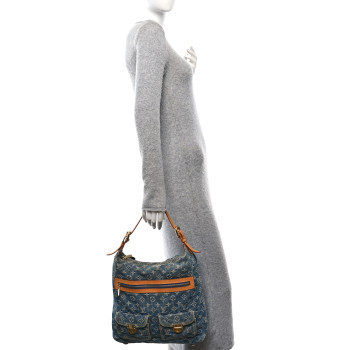 LOUIS VUITTON Denim Baggy GM Blue