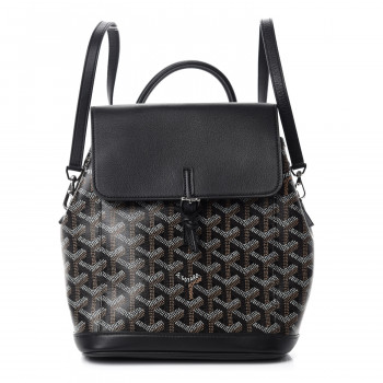 希少品◆入手困難♪【GOYARD】Alpin ミニ backpack Black/Tan Goyard Alpin Mini 3WAY Leather Canvas Handbag Shoulder Bag