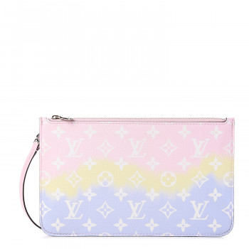 LOUIS VUITTON Monogram Escale Neverfull MM GM Pochette Pastel LOUIS VUITTON Monogram Escale Neverfull MM GM Pochette Pastel