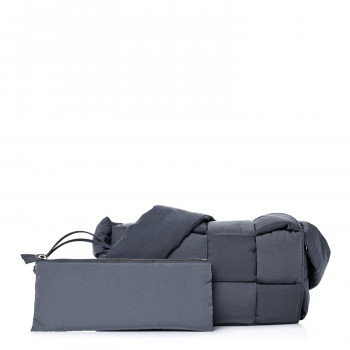 小物 BOTTEGA VENETA Bottega Veneta Small Padded Tech Cassette In Deep Blue/white
