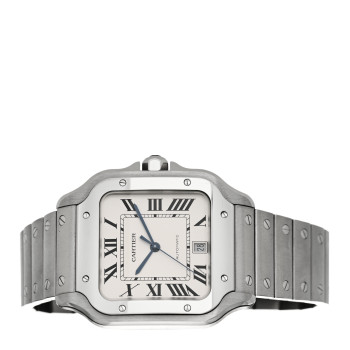 CARTIER Stainless Steel 39.8mm Santos De Cartier Automatic Watch