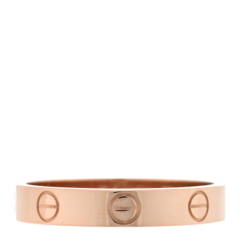 CARTIER 18K Pink Gold 3.5mm LOVE Wedding Band Ring 56 7.75