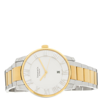 TIFFANY Stainless Steel 18K Yellow Gold 42mm Atlas Automatic Watch