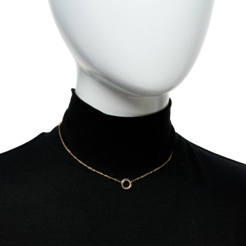 CARTIER 18K Pink Yellow White Gold Trinity Double Chain Pendant Necklace