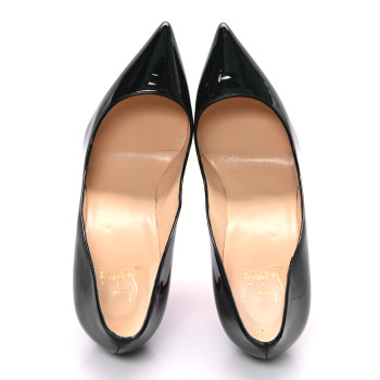 CHRISTIAN LOUBOUTIN Patent So Kate 120 Pumps 40 Black