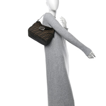 FENDI Zucca Shoulder Bag Brown