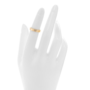 CARTIER 18K Yellow Gold 3.5mm LOVE Wedding Band Ring 48 4.5