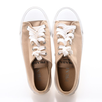 PRADA Garbardine Low Top Sneakers 39 Corda