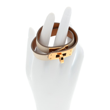 HERMES Swift Kelly Double Tour Bracelet XS Nata