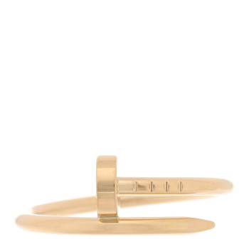 CARTIER 18K Yellow Gold Small Juste Un Clou Ring 55 7.25