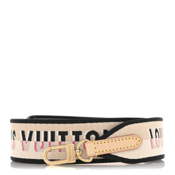 LOUIS VUITTON Jacquard Speedy Bandouliere 20 Shoulder Strap Black