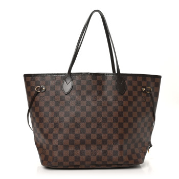 LOUIS VUITTON Damier Ebene Neo Neverfull MM Rose Ballerine