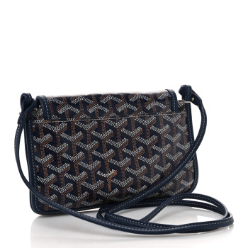 GOYARD Goyardine Plumet Wallet Clutch Navy