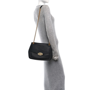 MULBERRY Heavy Grained Calfskin Darley Satchel Black