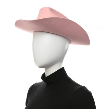 GUCCI Felt Wide Brim Hat S Pink