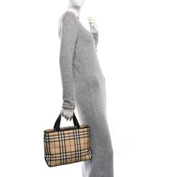 BURBERRY House Check Tote Black