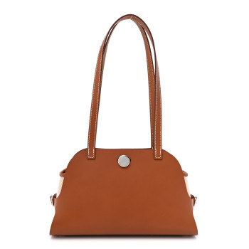 HERMES Vache Hunter H Canvas Swift Tablier Sellier Fauve Gold Ecru Beige