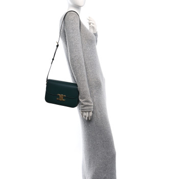 CELINE Shiny Calfskin Teen Triomphe Amazone