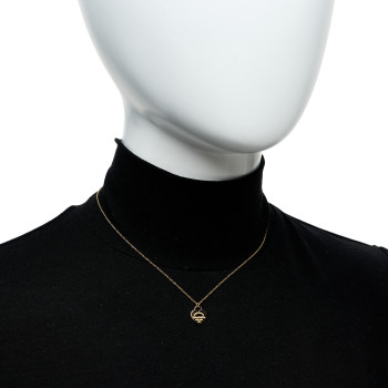 TIFFANY 18K Yellow Gold Mini Return to Tiffany Heart Tag Pendant Necklace