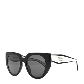 PRADA Acetate Sunglasses SPR 14W Black White