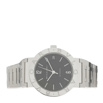 BULGARI Stainless Steel 33mm Automatic Watch Black