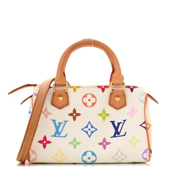 LOUIS VUITTON Monogram Multicolor Mini Sac HL Speedy White