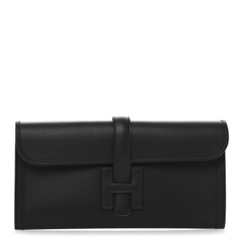 HERMES Swift Jige Elan 29 Clutch Black